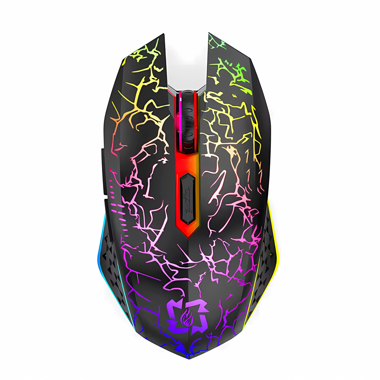 Bervolo® Spider Vezeték Nélküli Gamer Egér, Dual Mód Bluetooth 5.2 & 2.4GHz, RGB, 6 Halk Gomb, 1600 DPI, Type-C Újratölthető, Kompatibilis Windows, MacOS, Linux, Ergonomikus, Fekete