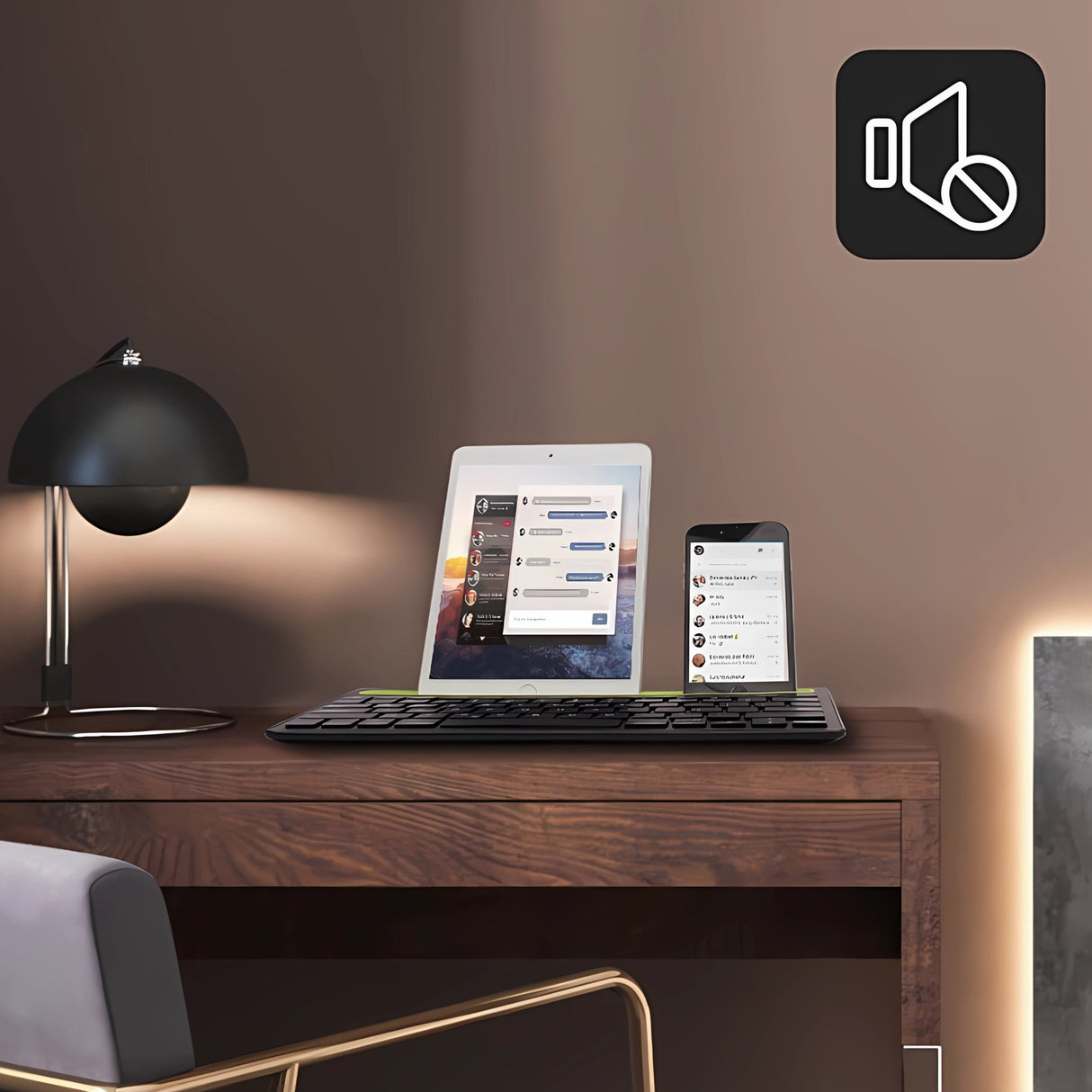 Bervolo Double Stand Keyboard, Black