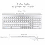Bervolo Combo Keyboard and Mouse, White