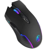 Bervolo® Office Mouse Jiggler, Simulates Cursor Movement, Undetectable, RGB, Plug & Play, Black