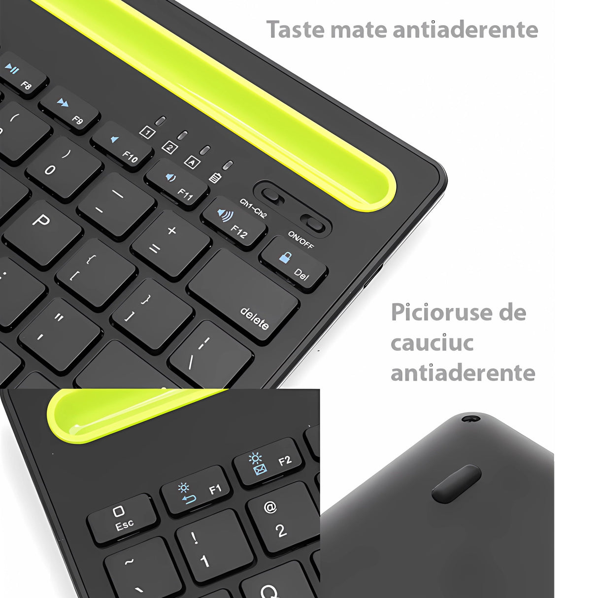 Bervolo Double Stand Keyboard, Black