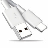 Bervolo Data and Fast Charging Cable Type-C Type-C, USB to Type-C, Fast Charge, 0.3 m, Universal Compatibility, Premium Durable Material, White