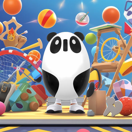 Bervolo® Panda Gyermek Egér – Újratölthető, Vezeték nélküli USB 2.4 GHz, 3000 DPI, 3 Gomb, Csendes Klikk, Ergonomikus, Jobb- és Balkezeseknek, Fehér