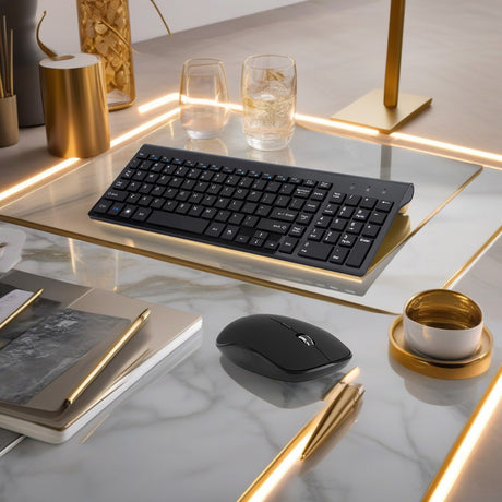 Bervolo Combo billentyűzet és egér, fekete