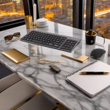 Univerzális Prémium Billentyűzet és Egér Szett Bervolo®, Vezeték Nélküli 2.4G, Scissor Switch Kattintás, US Verzió, Szürke